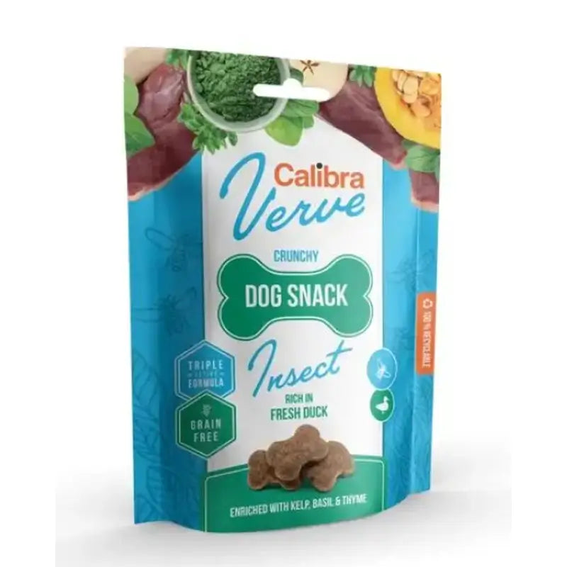 Calibra Dogs Verve Crunchy Snack Insects & Fresh Duck 150G