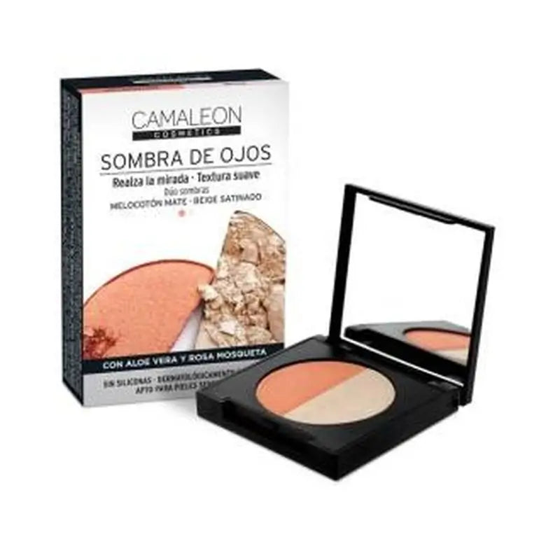 Camaleon Cosmetics Camaleon Sombra De Ojos Duo Melocoton-Beige