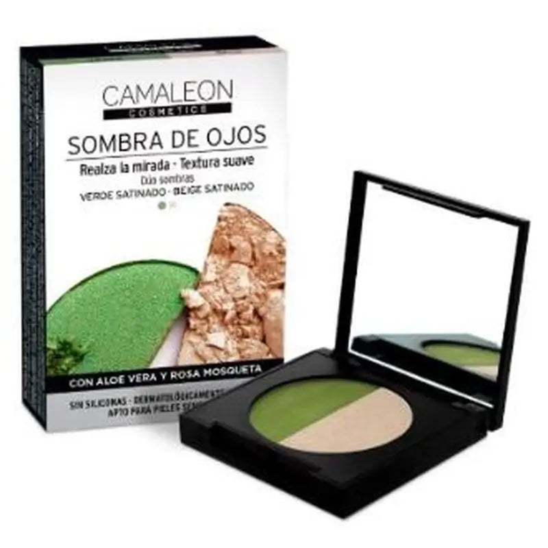 Camaleon Cosmetics Camaleon Sombra De Ojos Duo Verde-Beige