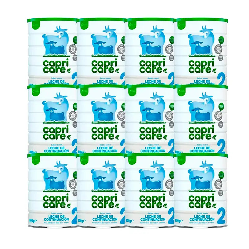 Capricare 2 Pack Continuation Milks New Formula, 12 X 800 Gr