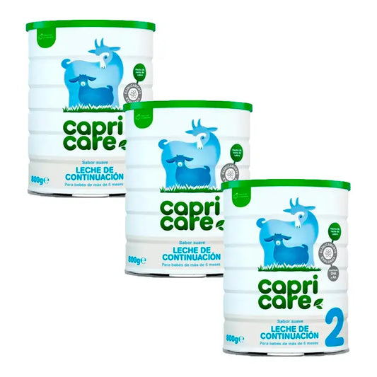 Capricare 2 Pack Continuation Milks New Formula, 3 X 800 Gr