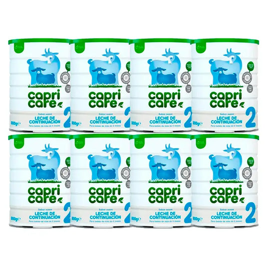 Capricare 2 Pack Continuation Milks New Formula, 8 X 800 Gr