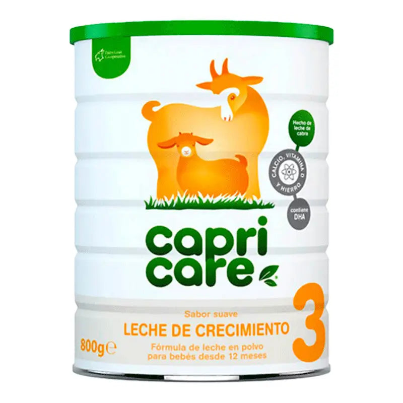 Capricare 3 Leche de Crecimiento 3 Nueva Fórmula, 800 gr