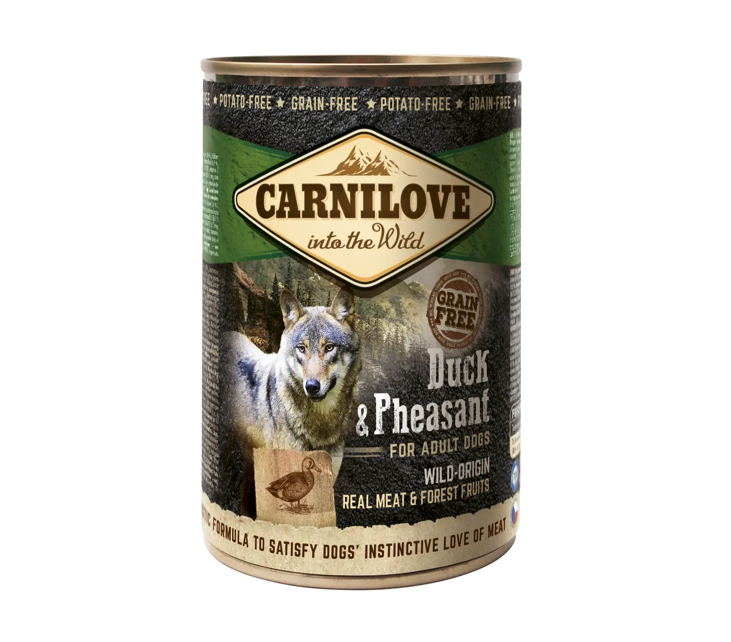 Carnilove Canine Adult Pato Faisan Caja 6X400Gr comida húmeda para perros