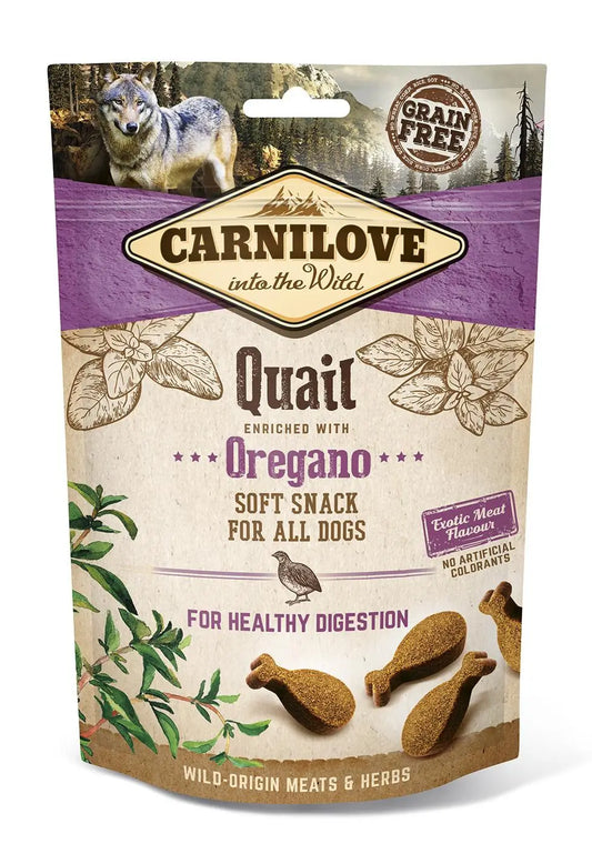 Carnilove Canine Snack Semi Humedo Codorniz Oregano 10X200Gr snack para perros