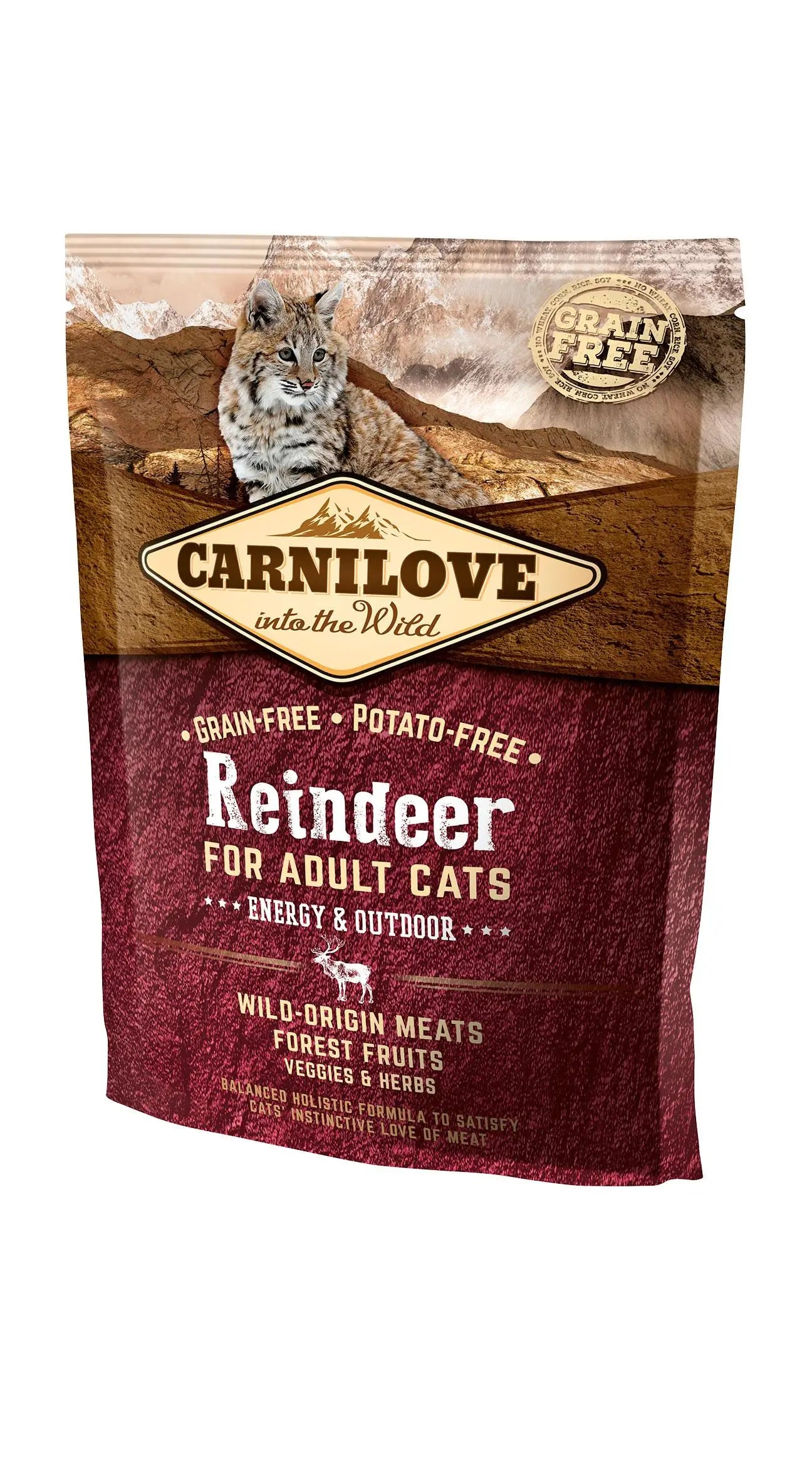 Carnilove Feline Adult Reno Energy Outdoor 400Gr pienso para gatos