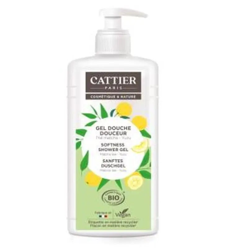 Cattier Gel De Ducha Suavizante Te Matcha-Yuzu 887Ml.