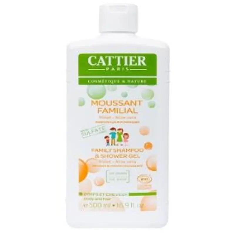 Cattier Gel De Ducha Y Champu Familiar Sin Sulfatos 500Ml.