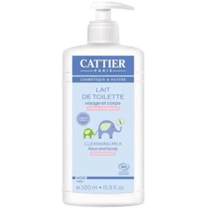 Cattier Leche Hidratante Bebe Limpia Cara Y Cuerpo 500Ml.