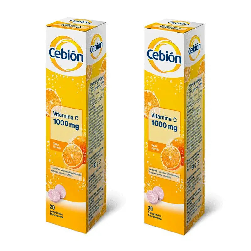 Cebion Vitamina C 1000 mg, 2x20 Comprimidos Efervescentes