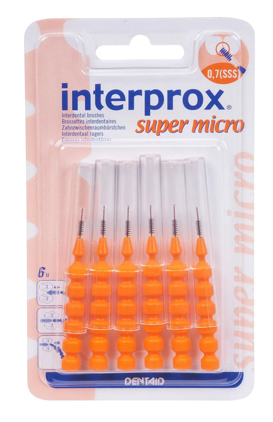 Interprox Cepillo Dental Interproximal Super Micro 6 unidades