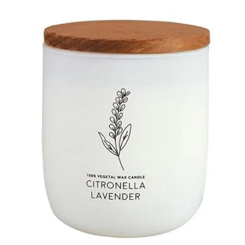 Cerabella Vela Vaso Blanco Citvasv Citronela-Lavanda 7X9Cm