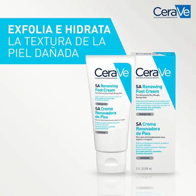 CeraVe Crema Renovadora de Pies, 88 ml