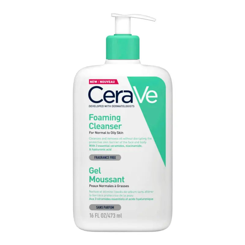 CeraVe Gel Limpiador Espumoso, 473 ml