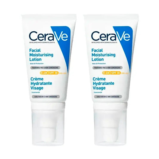 CeraVe Pack Face Moisturising Lotion SPF30, 2 x 52 ml