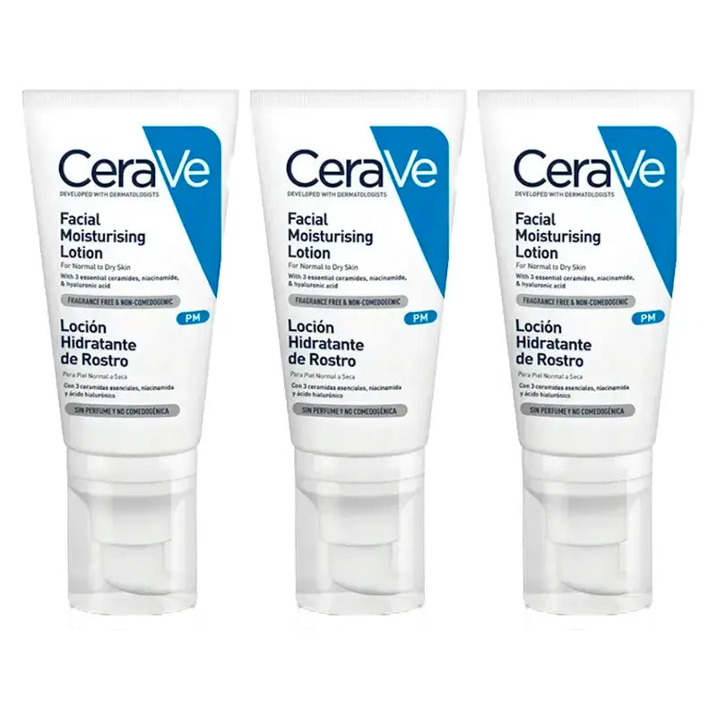 Cerave Triplo Moisturising Face Lotion, 3X52 Ml