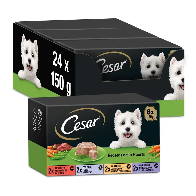 Cesar Multipack Recetas De La Huerta 3X8X150Gr