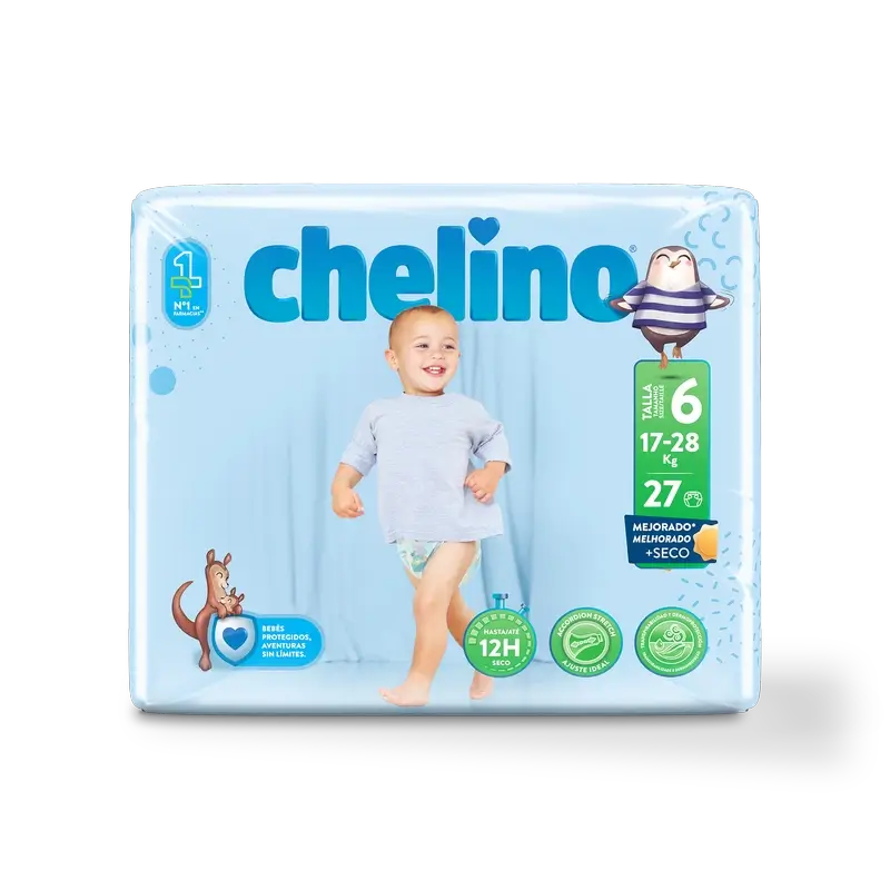 Chelino Nappy Size 6 (17-28 Kg) , 27 units