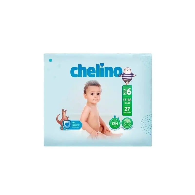 Chelino Adventures Nappy Size 6 (17-28 Kilos) Bag 27 Units