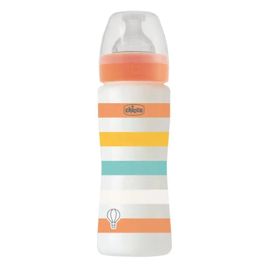 Chicco Well-Being Colors Baby Bottle Neutral +4 Months 330 ml