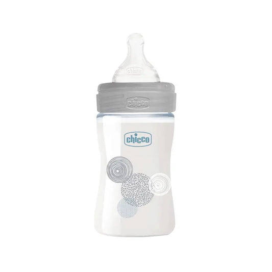 Chicco Biberón Well-Being Silicona Vidrio Neutro +0 Meses 150 ml