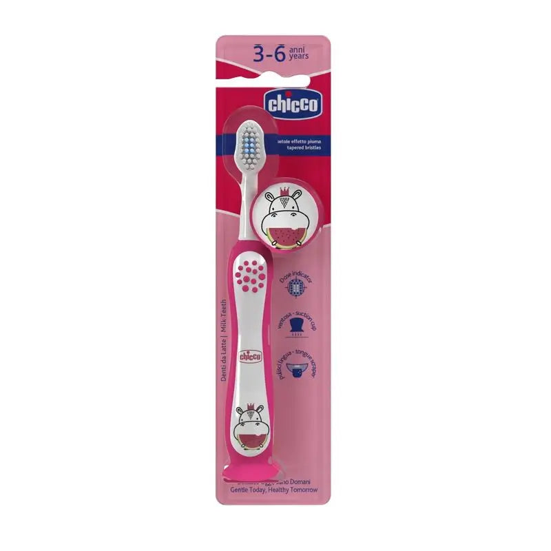 Chicco Hippo Infant Toothbrush 3-6Y, 1 pc.