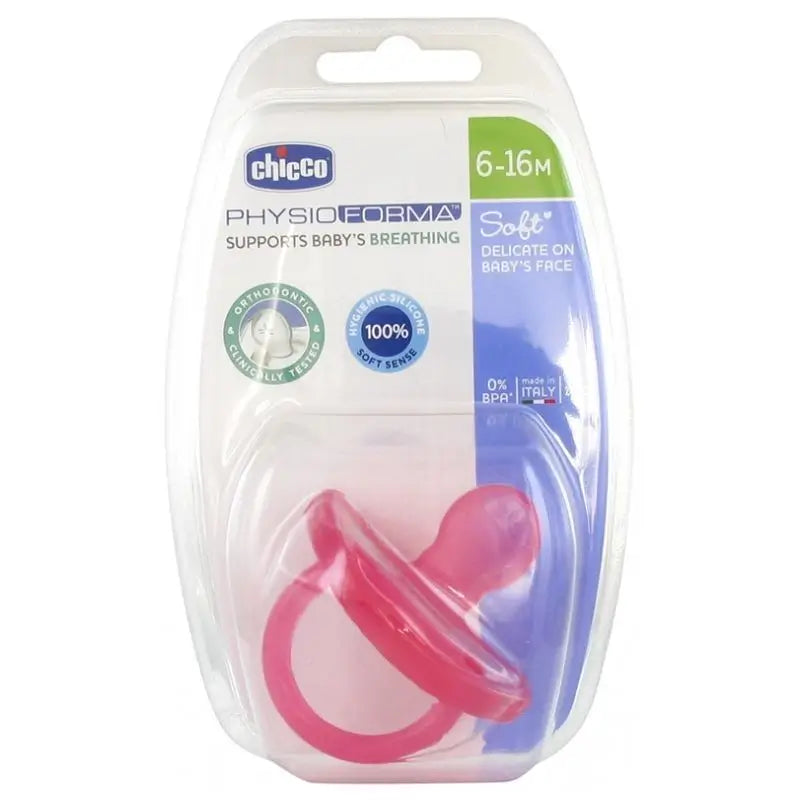 Chicco Chupete Physioforma Soft Silicona Rosa 6-16 Meses