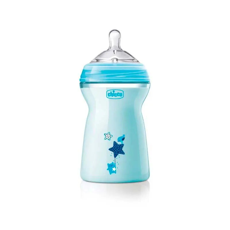 Chicco biberon natural feeling celeste 250 ml +2 Meses