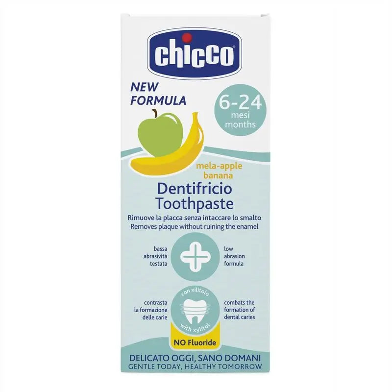 Chicco Apple & Banana Toothpaste 6-24M Fluor, 1 pc.