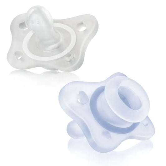 Chicco Pacifiers Physioforma Mini soft Blue-Transparent 0-2 Months, 2 Units