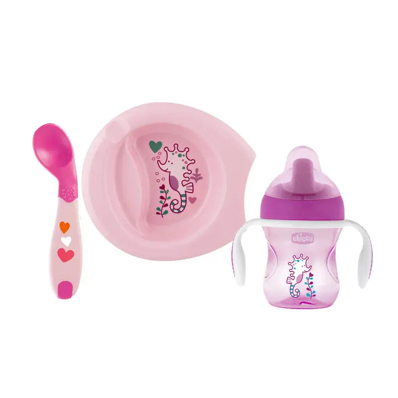 Chicco - Set Completo Comida 6M+ Rosa