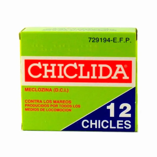 Chiclida 25 mg, 12 Chicles Medicamentosos