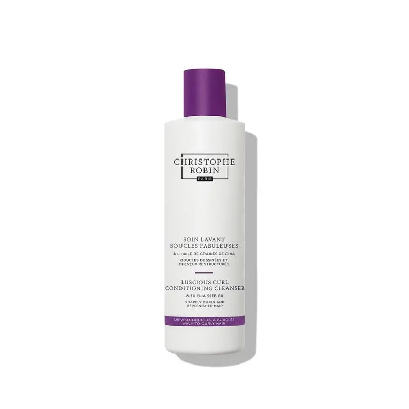 Christophe Robin Luscious Curl Conditioning Cleanser With Chia Seed Oil (Wavy To Curly Hair) , 250 ml