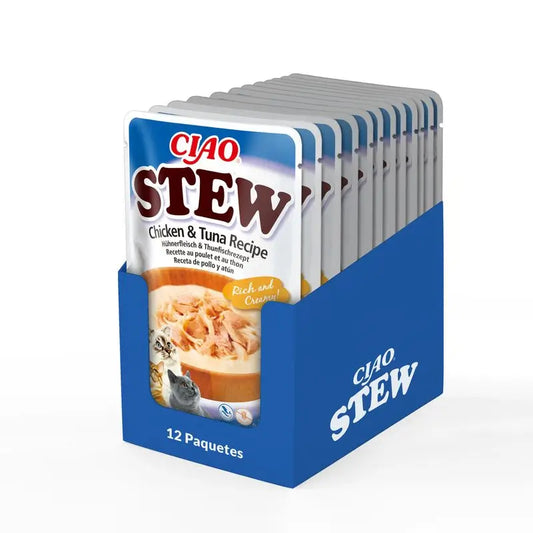 Churu Cat Chicken Stew Tuna Display 12x40gr