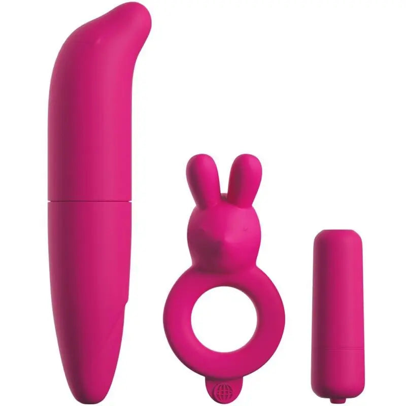 Classix Kit Para Parejas Con Anillo, Bala Y Estimulador Rosa