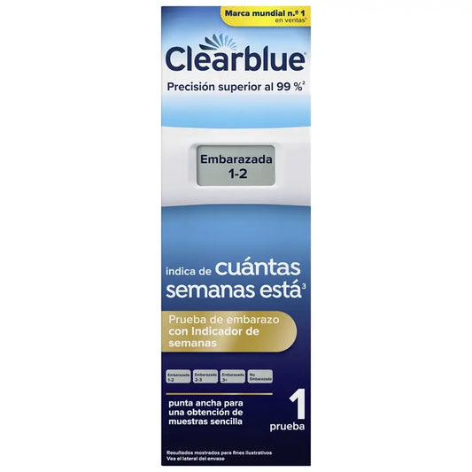 Clearblue Digital Pregnancy Test with Week Indicator, 1 Digital Test