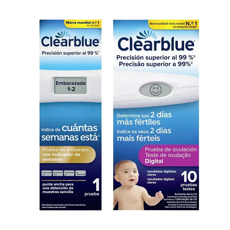 Clearblue Pack Digital Pregnancy Test 1 Test + Ovulation Test 10 Sticks