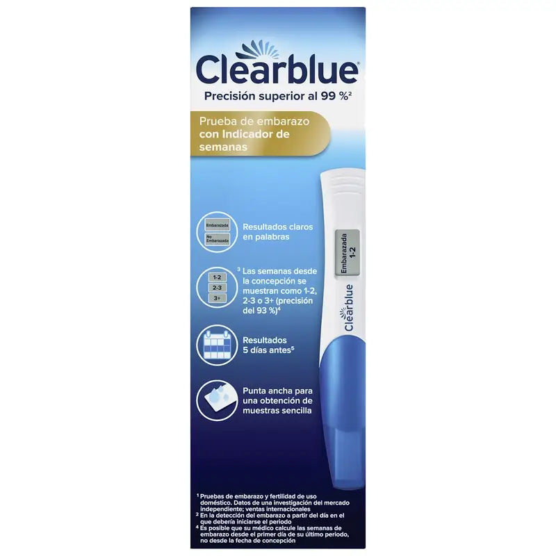 Prueba clear blue farmacia del ahorro sale