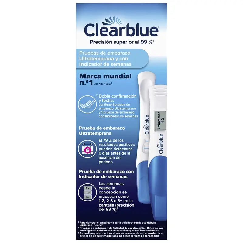 Clearblue Ultra Early Pregnancy Test With Dual Verification, 2 Tests