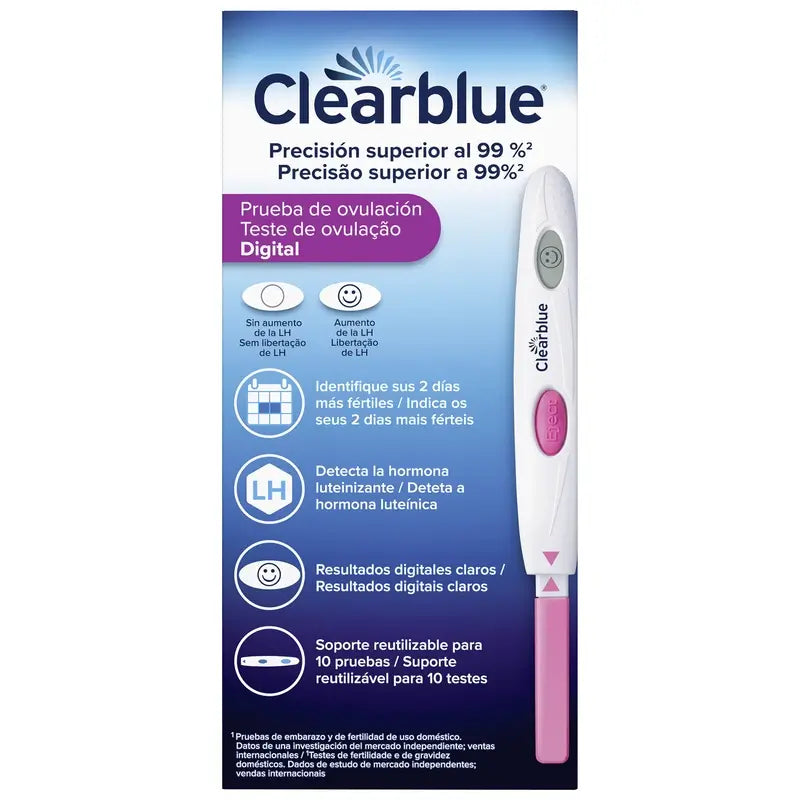 Clearblue Pack Early Pregnancy Test Analogue 1 Test + Clearblue Ovulation Test 10 Test Sticks