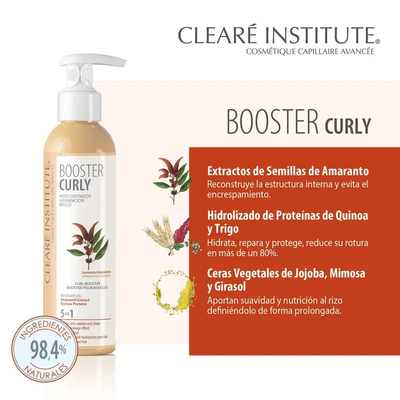 Clearé Institute Booster Curly Hair Styling Method Curly Hair Styling Cream 200 Ml