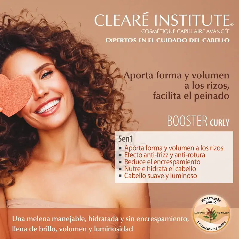 Clearé Institute Booster Curly Hair Styling Method Curly Hair Styling Cream 200 Ml