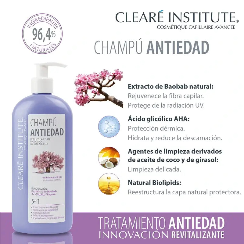 Clearé Institute Anti-Ageing Redensifying Shampoo 400 Ml.