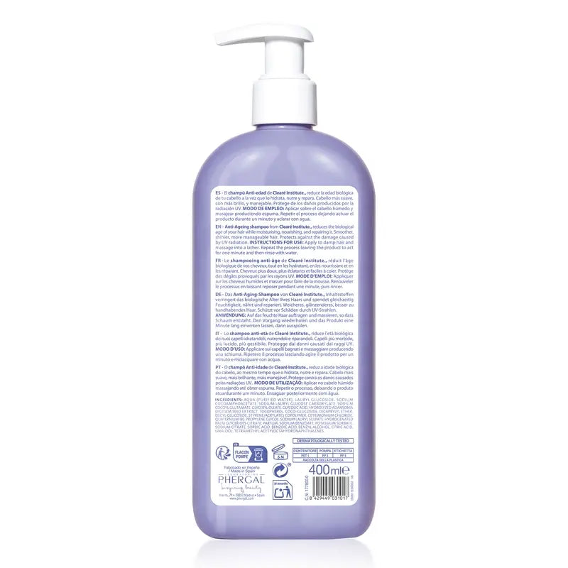 Clearé Institute Anti-Ageing Redensifying Shampoo 400 Ml.