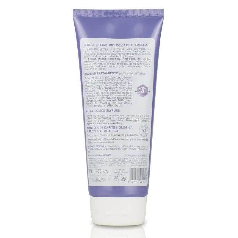 Clearé Institute Anti-Ageing Redensifying Conditioning Cream 200 Ml.