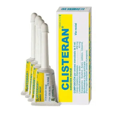 Clisteran Solucion Rectal, 4 Enemas 5 ml