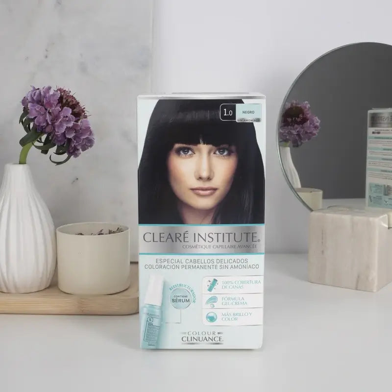 Clearé Institute Colour Clinuance Ammonia Free Permanent Colour 1.0 Black