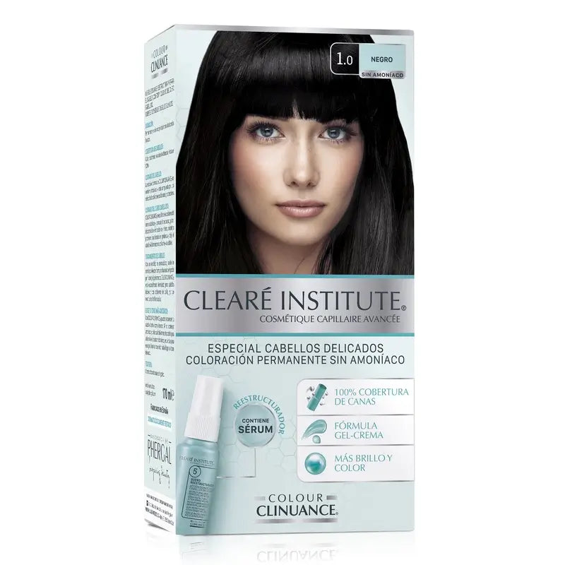 Clearé Institute Colour Clinuance Ammonia Free Permanent Colour 1.0 Black