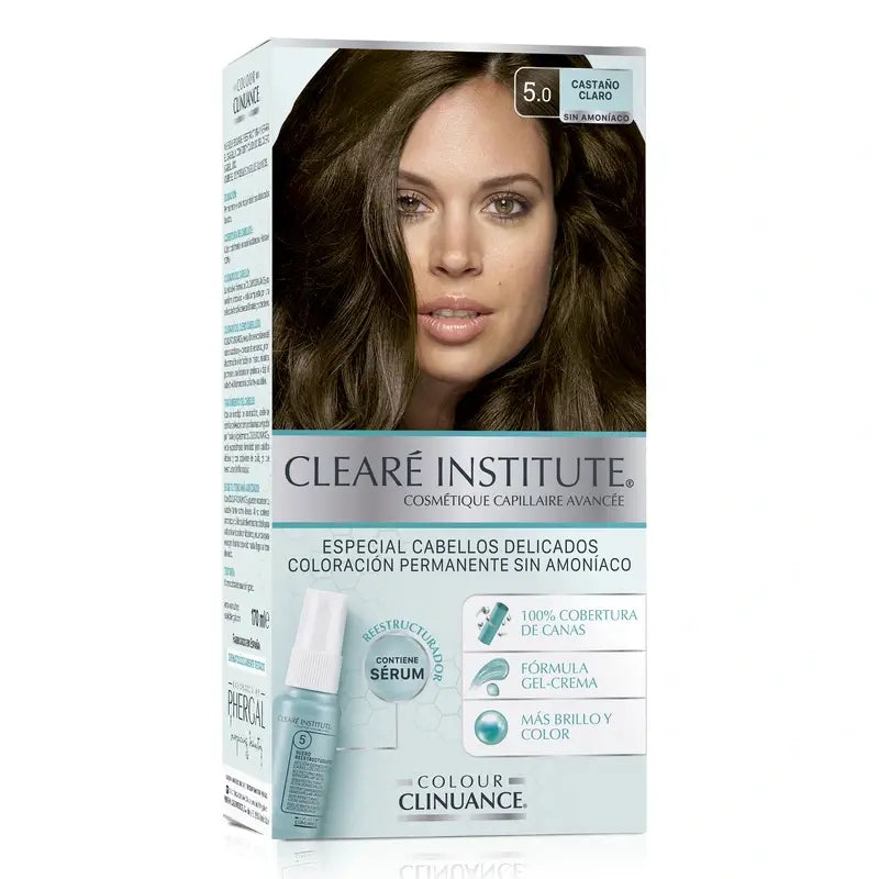 Clearé Institute Colour Clinuance Ammonia Free Permanent Colour 5.0 Light Brown