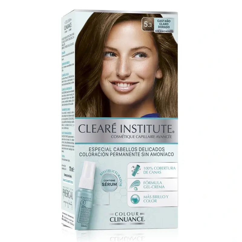 Clearé Institute Colour Clinuance Ammonia-Free Permanent Colour 5.3 Light Golden Brown